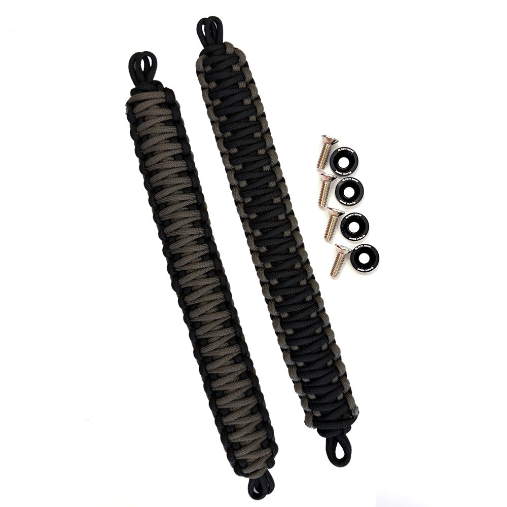 Graphite (Grey) & Black Paracord Grab Handles *NEW*