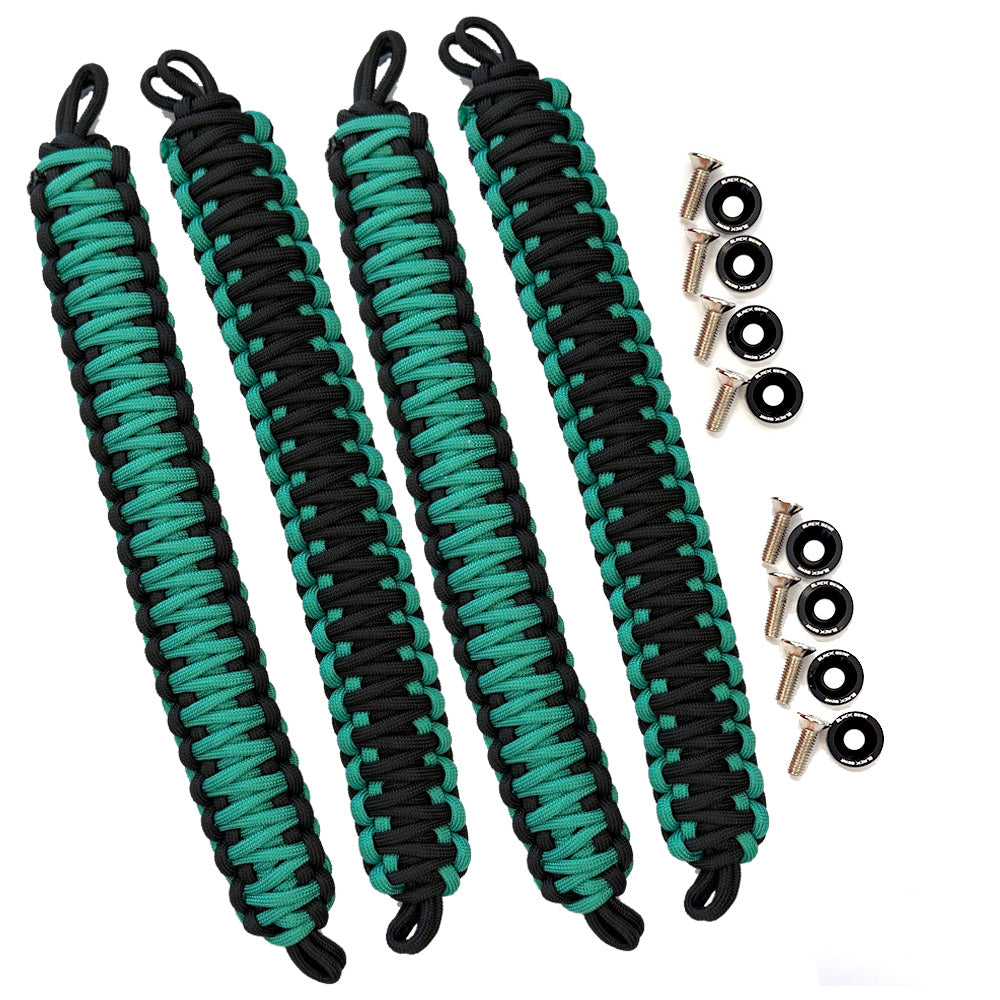 Teal & Black Paracord Grab Handles *NEW*
