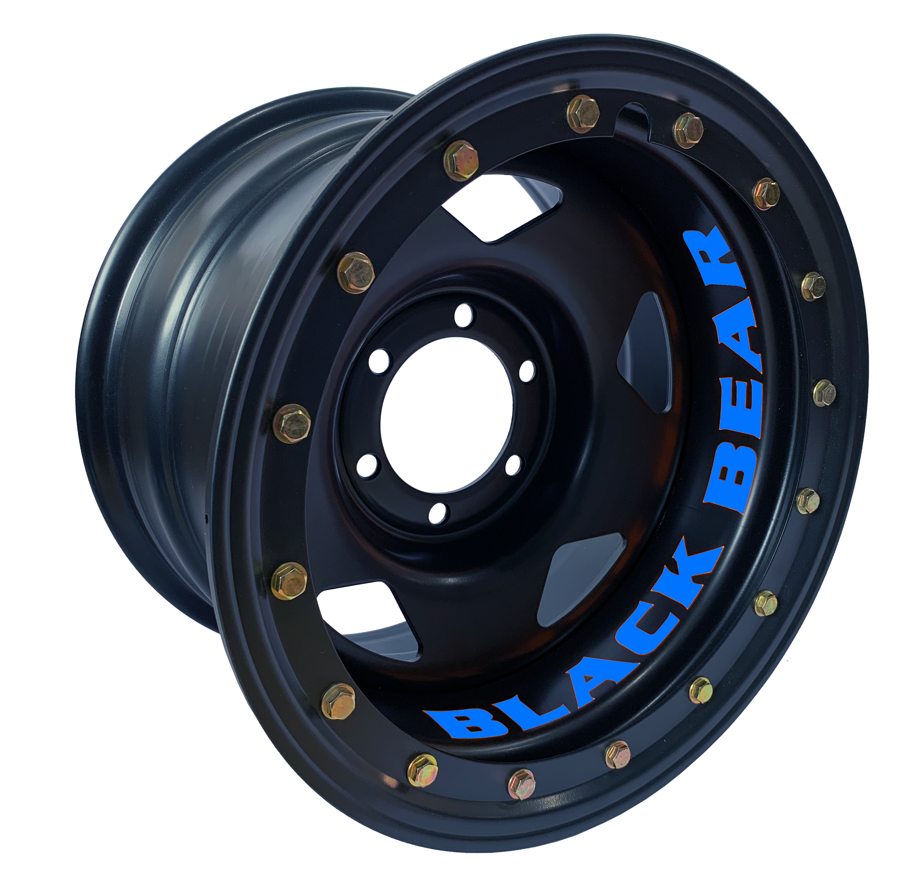 Black Bear 16" Rim Tech | 618SF | Imitation Beadlock | Satin Black