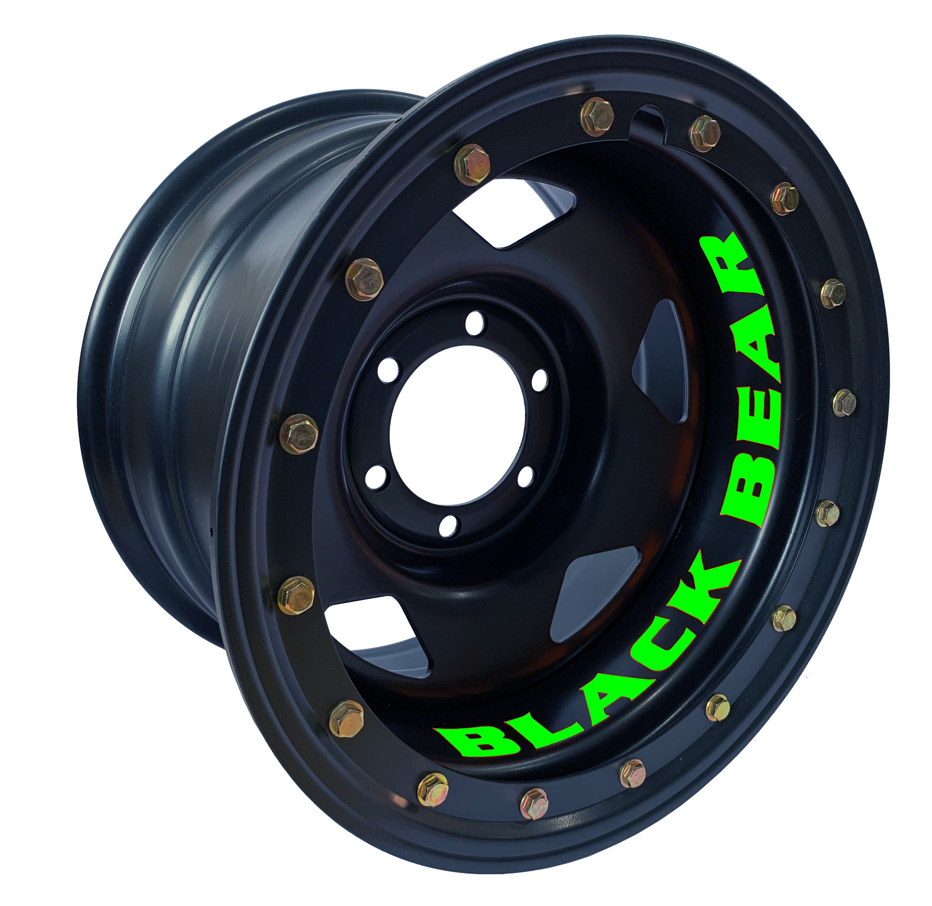 Black Bear 16" Rim Tech | 618SF | Imitation Beadlock | Satin Black