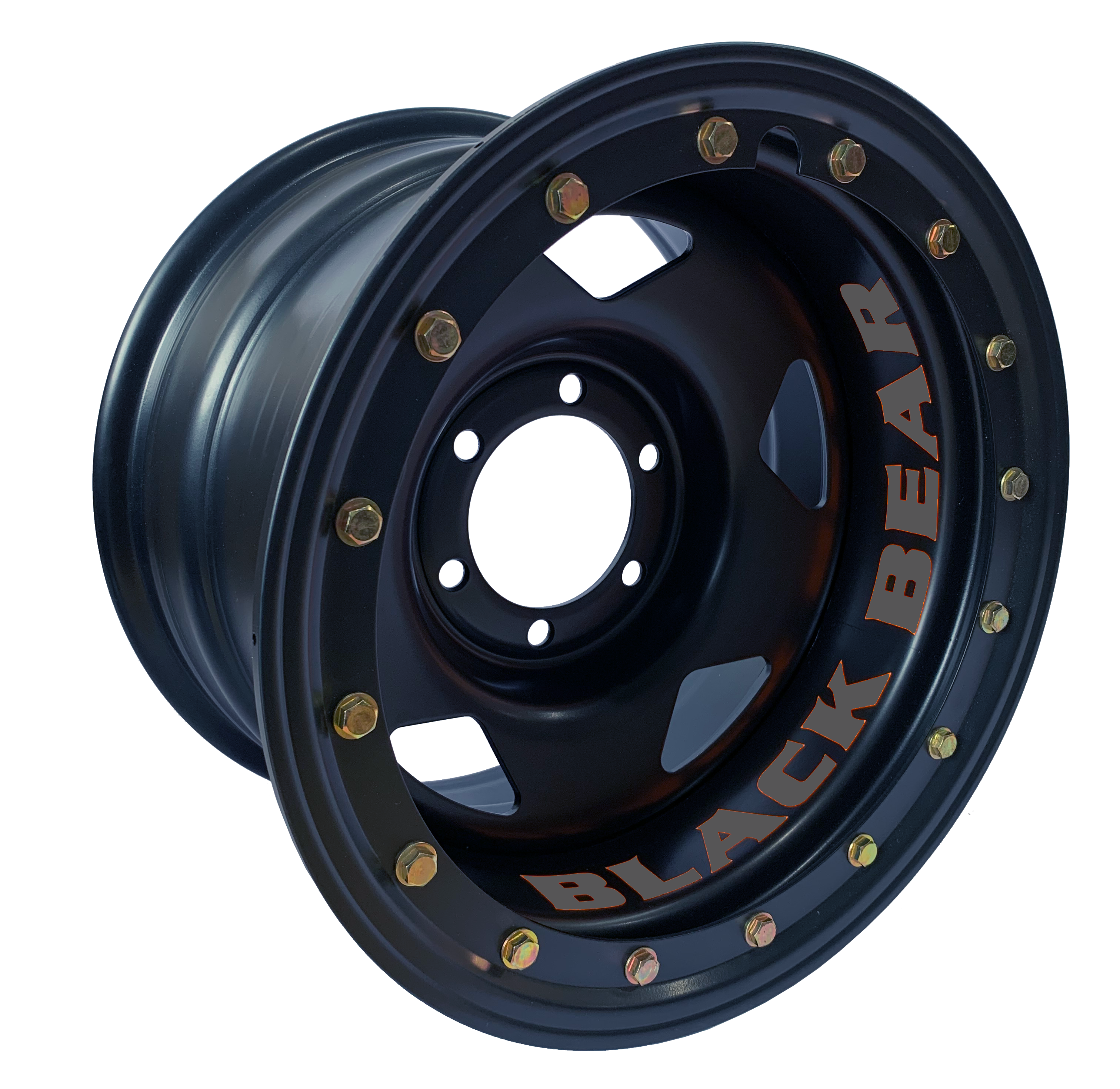 Black Bear 16" Rim Tech | 618SF | Imitation Beadlock | Satin Black