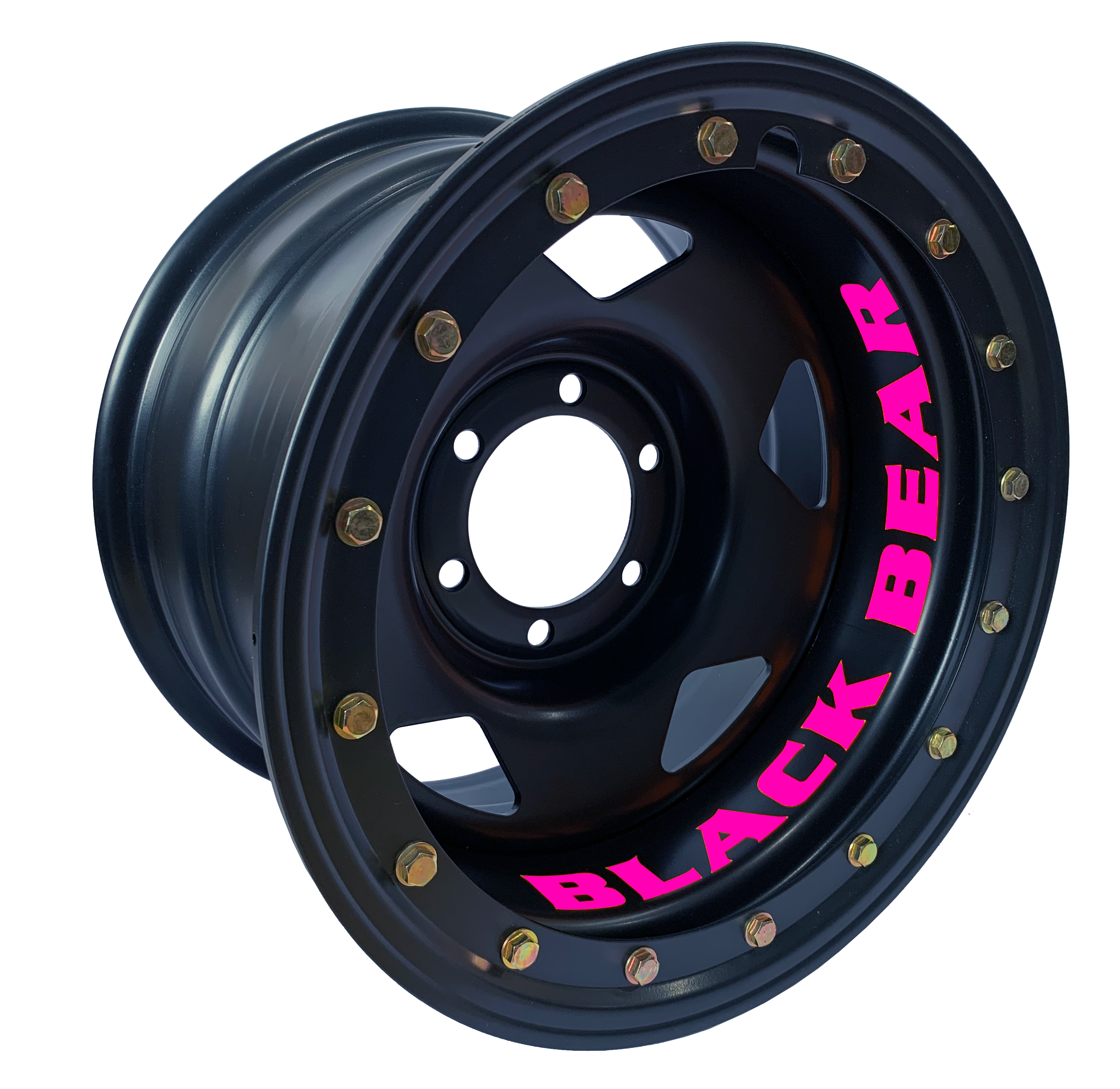 Black Bear 16" Rim Tech | 618SF | Imitation Beadlock | Satin Black