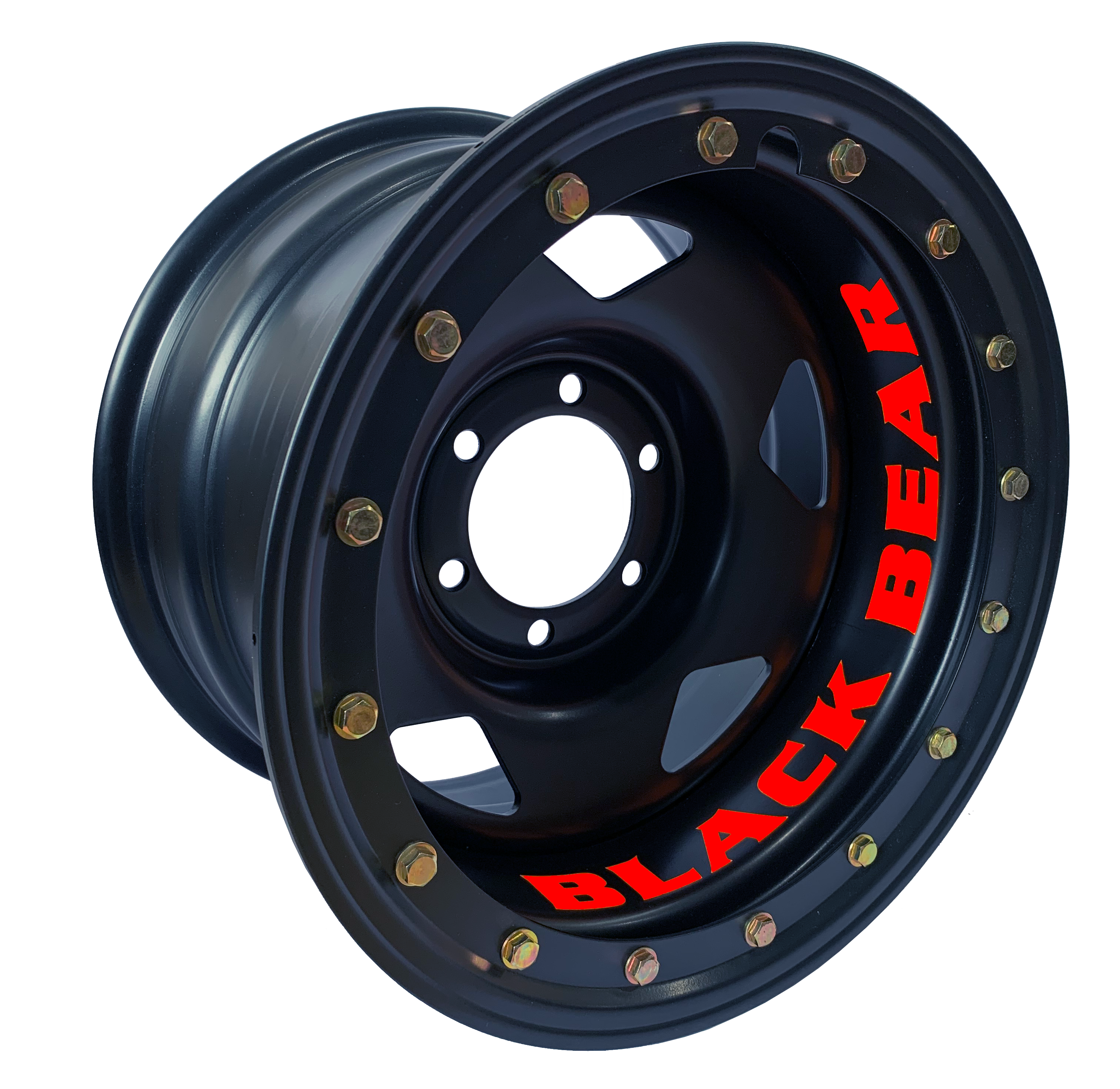 Black Bear 16" Rim Tech | 618SF | Imitation Beadlock | Satin Black