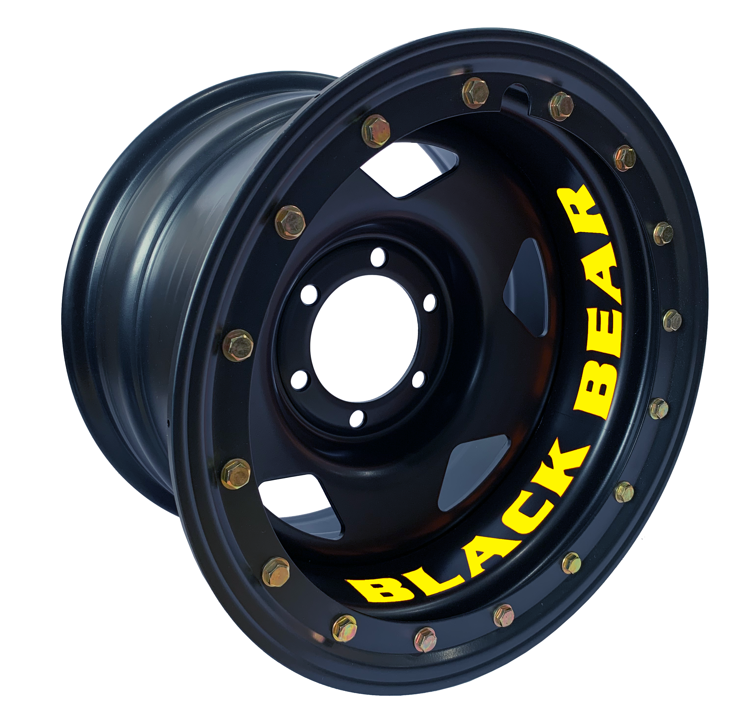 Black Bear 16" Rim Tech | 618SF | Imitation Beadlock | Satin Black