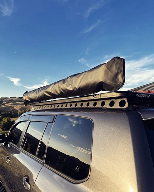 Croc Hinge® Awning Bracket (Pair) | Foldable Roof Rack Awning Mount