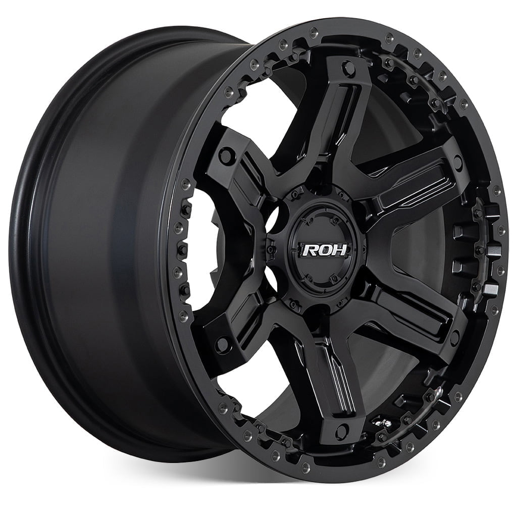 ROH Rock 6 Matt Black WHEEL & TYRE PACKAGE (set of 4)