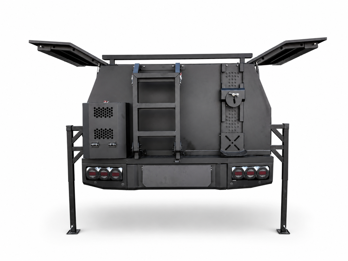 Outlaw Series 2 4WD canopy rear ladder and spare wheel carrier