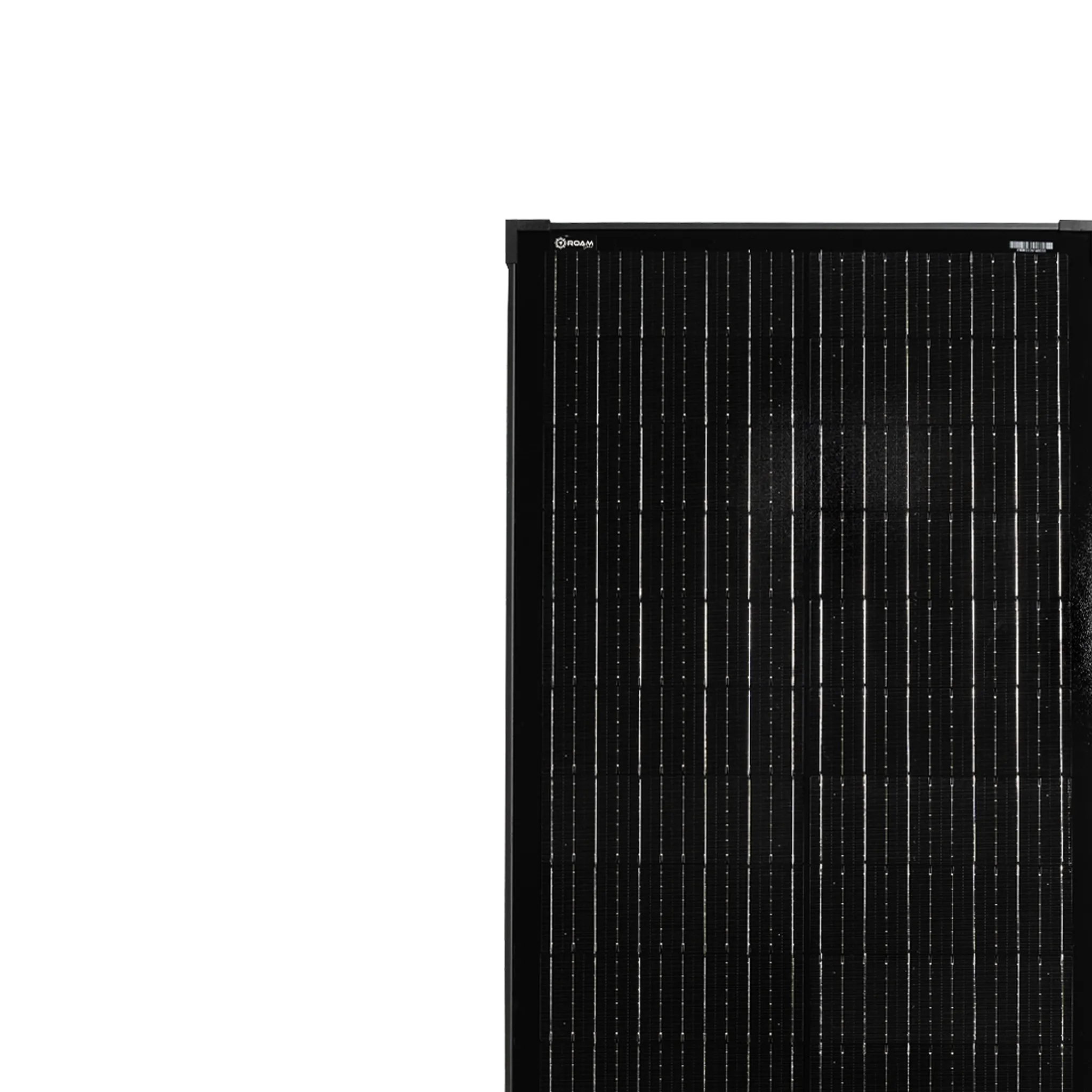 Roam Gear 100W 12V Slimline Black Glass Solar Panel (20mm Frame)