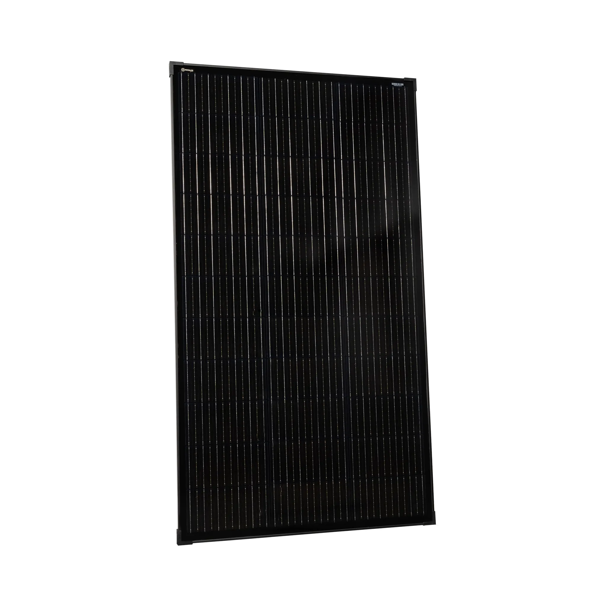 Roam Gear 160W 12V Slimline Black Glass Solar Panel (20mm Frame)