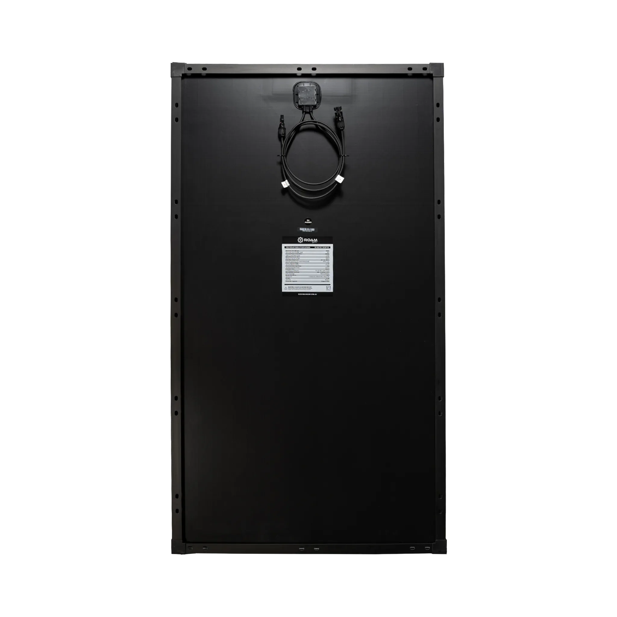 Roam Gear 160W 12V Slimline Black Glass Solar Panel (20mm Frame)